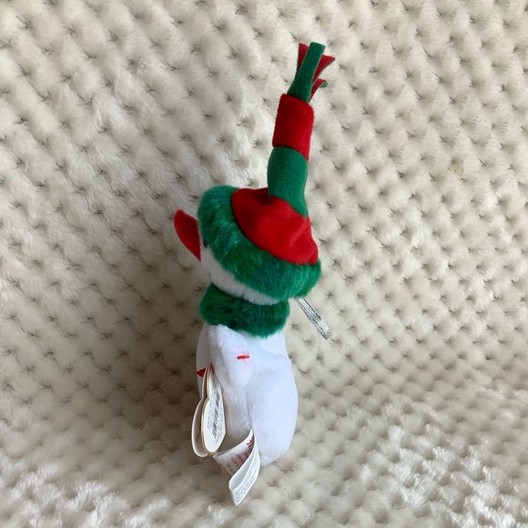 Ty Jingle Beanies Collection Snowgirl Plush Ornament Stuffed Animal Toy w Tags - Picture 4 of 16